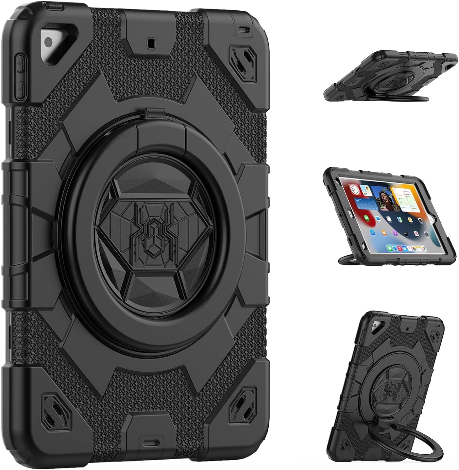 Étui robuste pour enfants Defender Ring avec sangle pour iPad 7/8/9 (7e/8e/9e génération) 10,2 Étui robuste pour enfants Defender Ring avec sangle pour iPad 7/8/9 (7e/8e/9e génération) 10,2